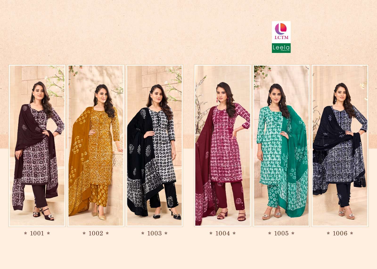 LEELA AARZU COTTON BATIK PRINT SALWAR SUIT