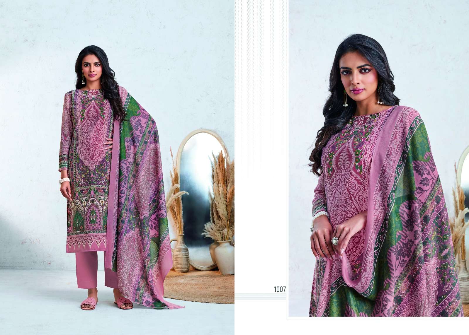 LEELA ZASHA COTTON DIGITAL PRINT SUIT