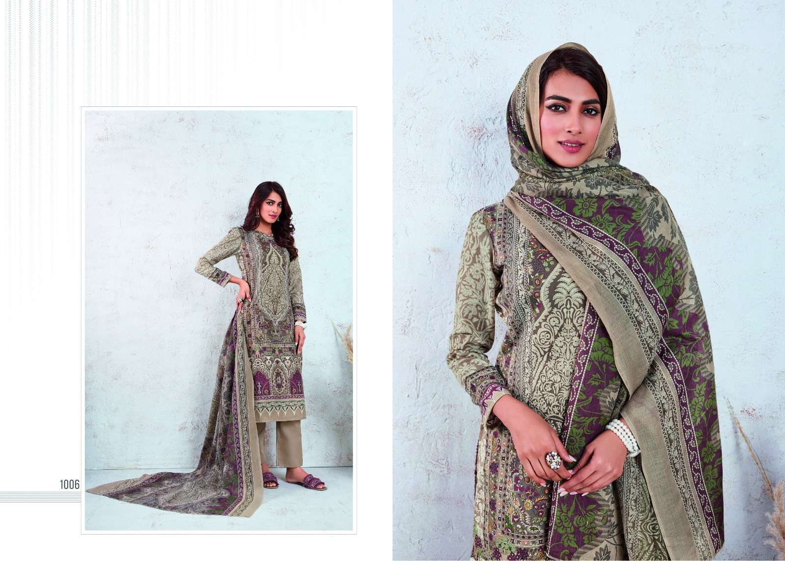 LEELA ZASHA COTTON DIGITAL PRINT SUIT