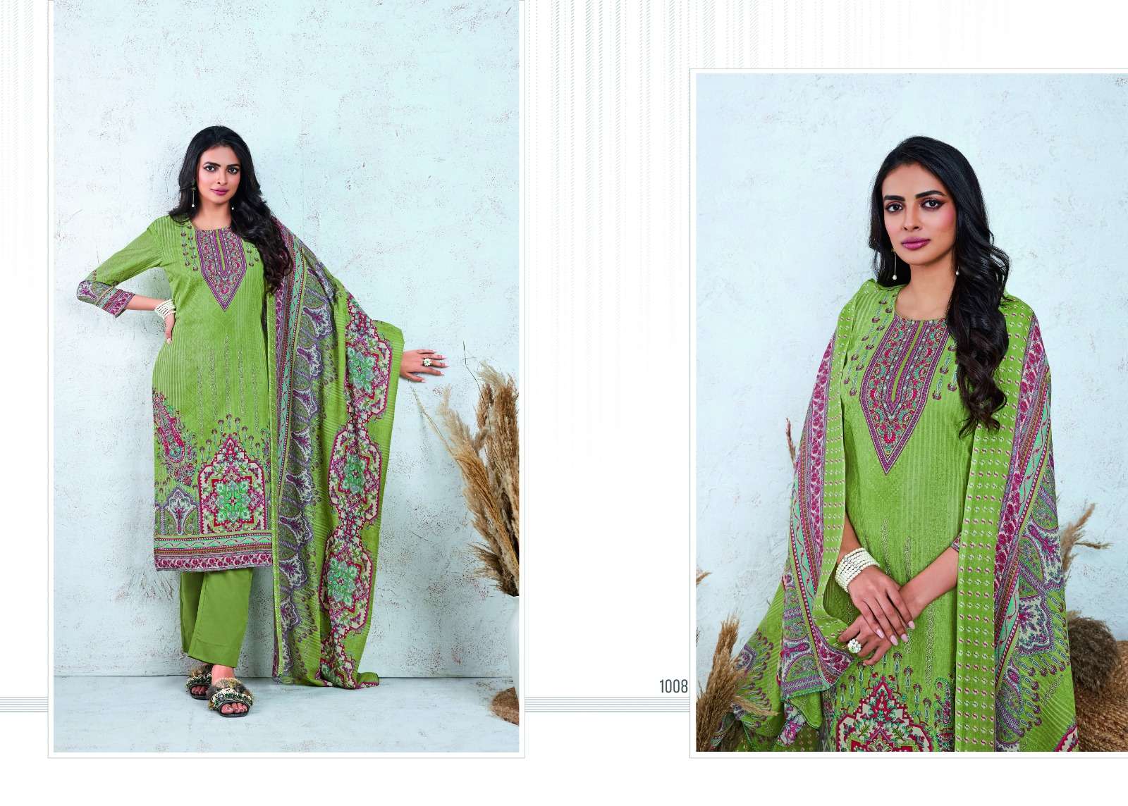 LEELA ZASHA COTTON DIGITAL PRINT SUIT