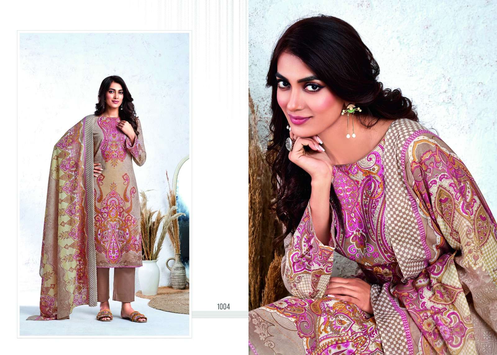 LEELA ZASHA COTTON DIGITAL PRINT SUIT