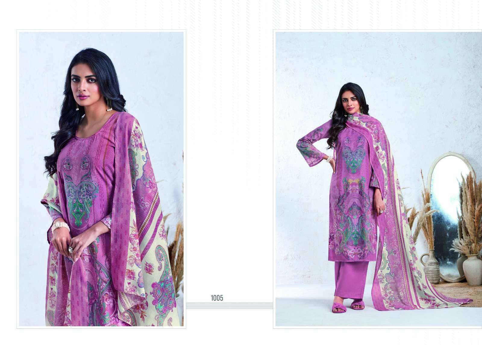 LEELA ZASHA COTTON DIGITAL PRINT SUIT