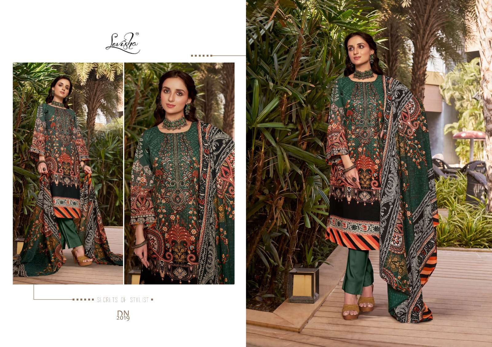 LEVISHA NAIRA NX VOL 2 COTTON PAKISTANI PRINT WITH FANCY WORK SUIT
