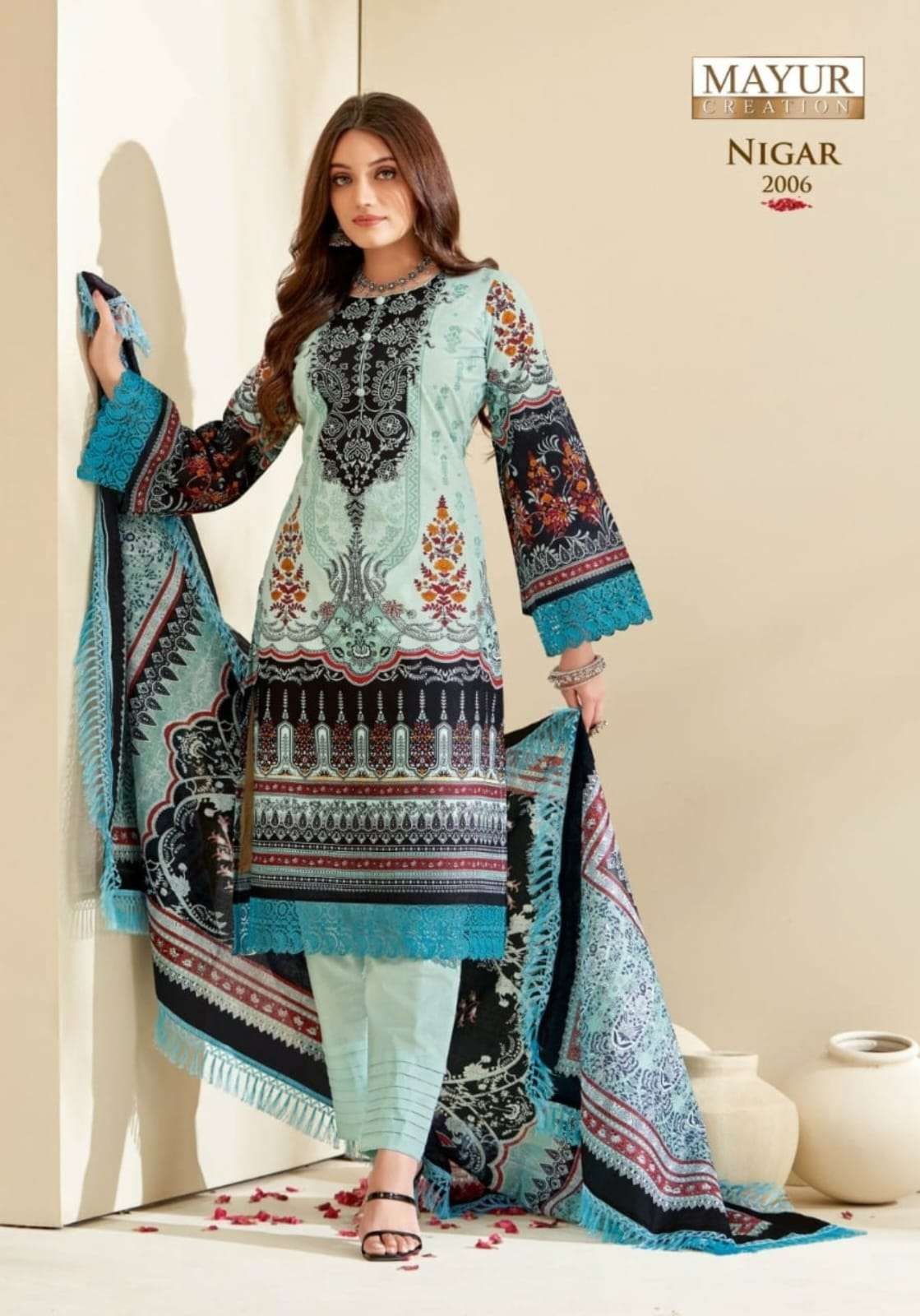 MAYUR CREATION NIGAR VOL 2 COTTON KARACHI STYLE PRINT SUIT