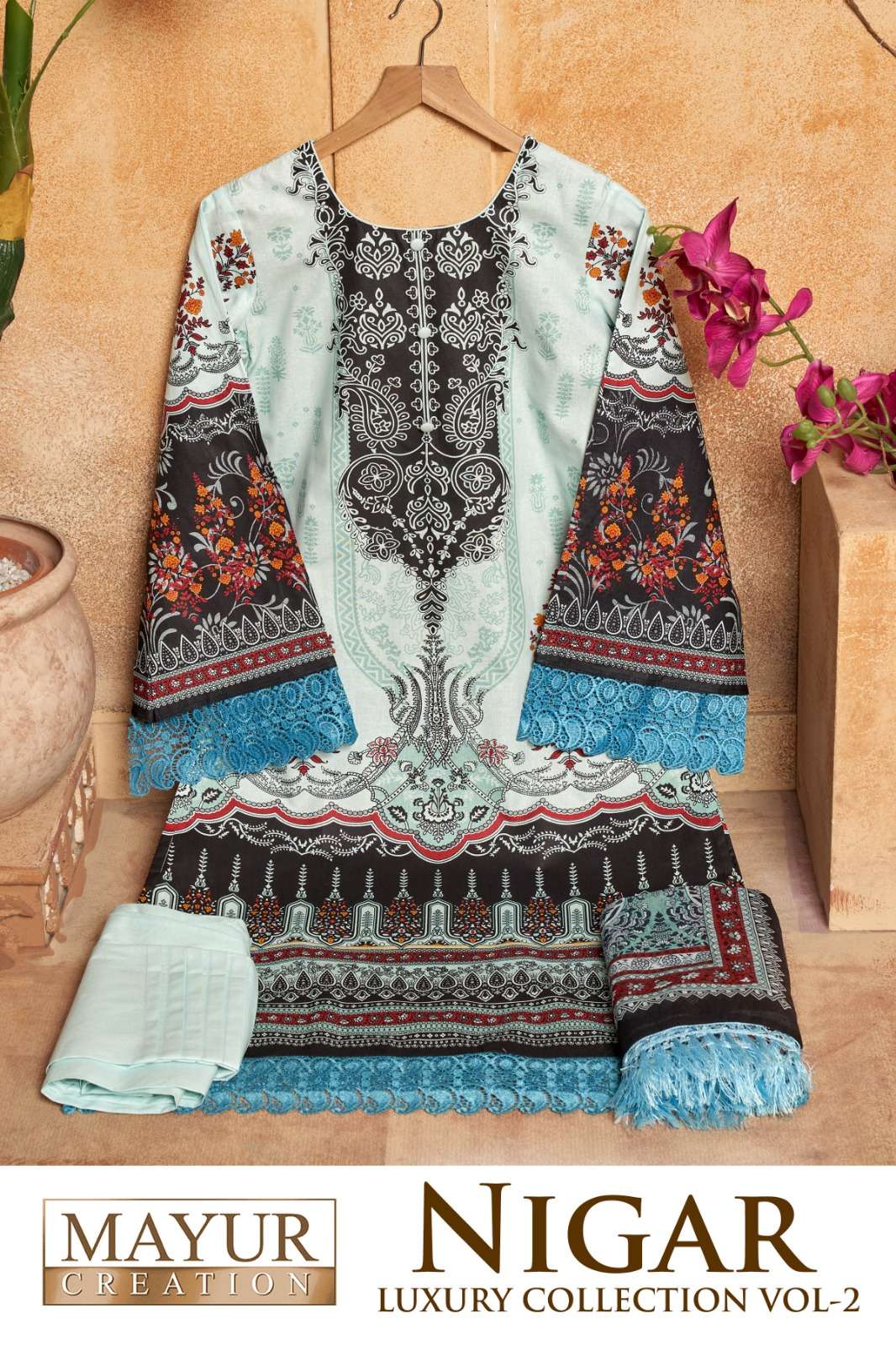 MAYUR CREATION NIGAR VOL 2 COTTON KARACHI STYLE PRINT SUIT