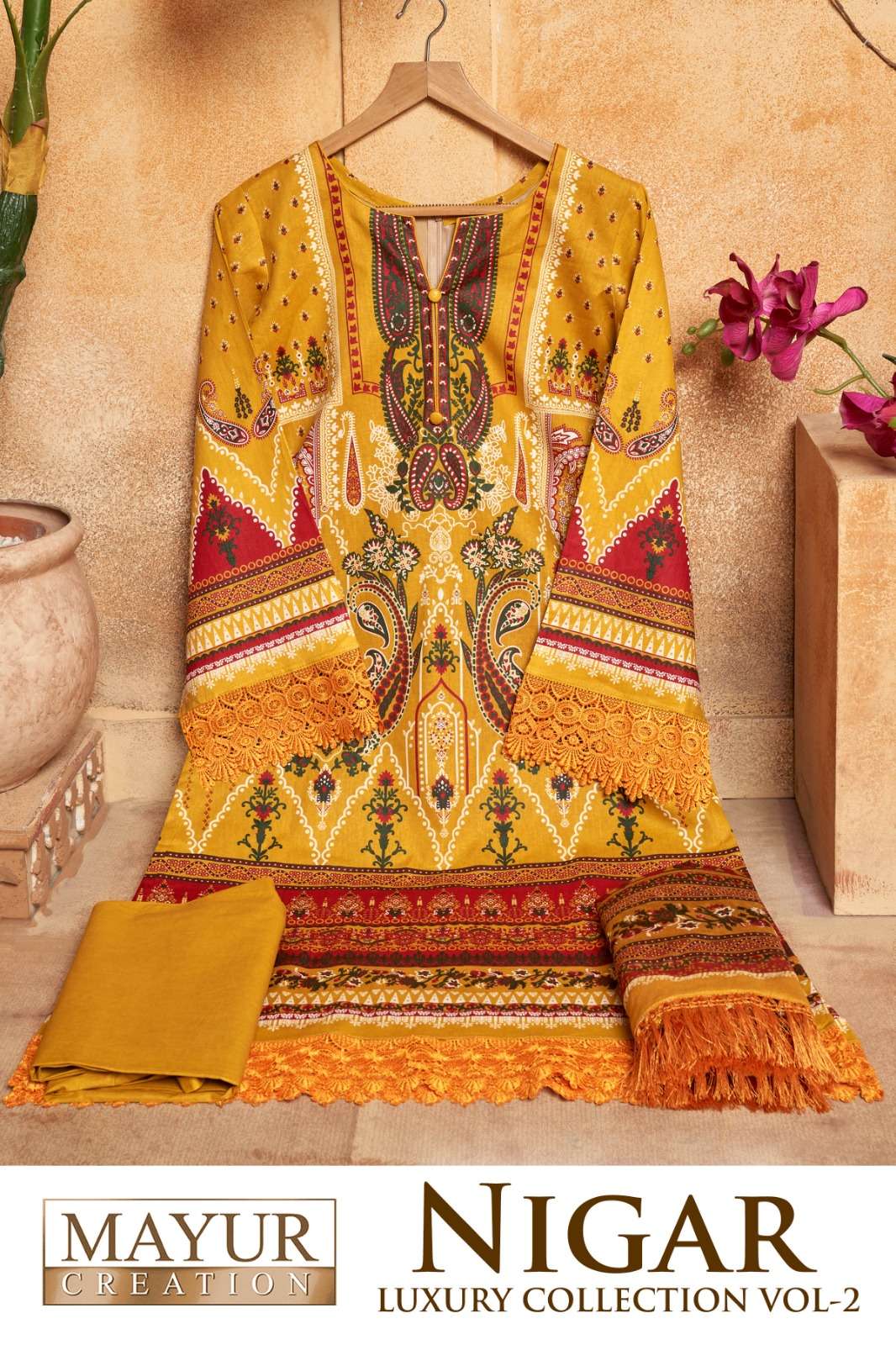 MAYUR CREATION NIGAR VOL 2 COTTON KARACHI STYLE PRINT SUIT