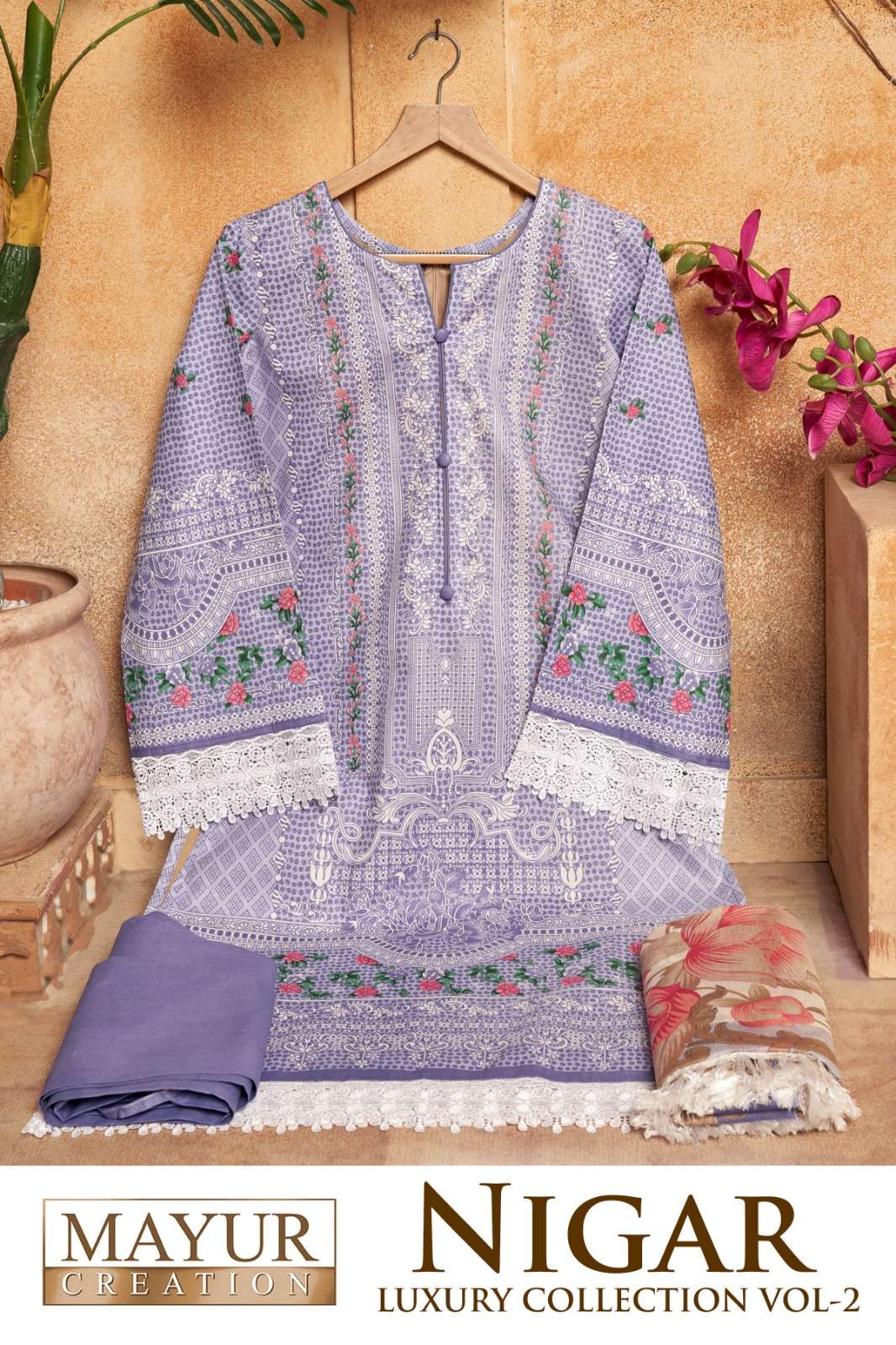 MAYUR CREATION NIGAR VOL 2 COTTON KARACHI STYLE PRINT SUIT