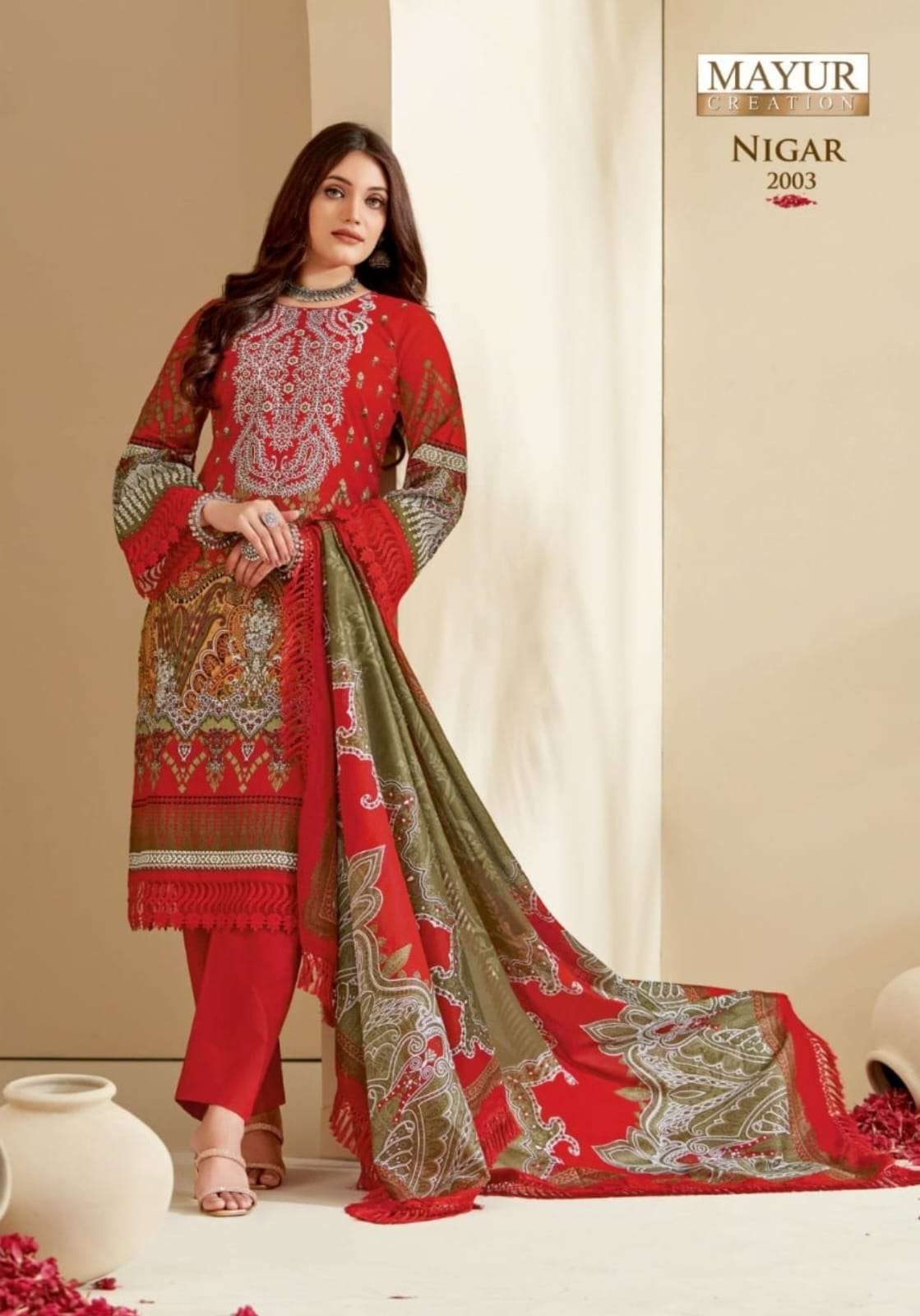 MAYUR CREATION NIGAR VOL 2 COTTON KARACHI STYLE PRINT SUIT