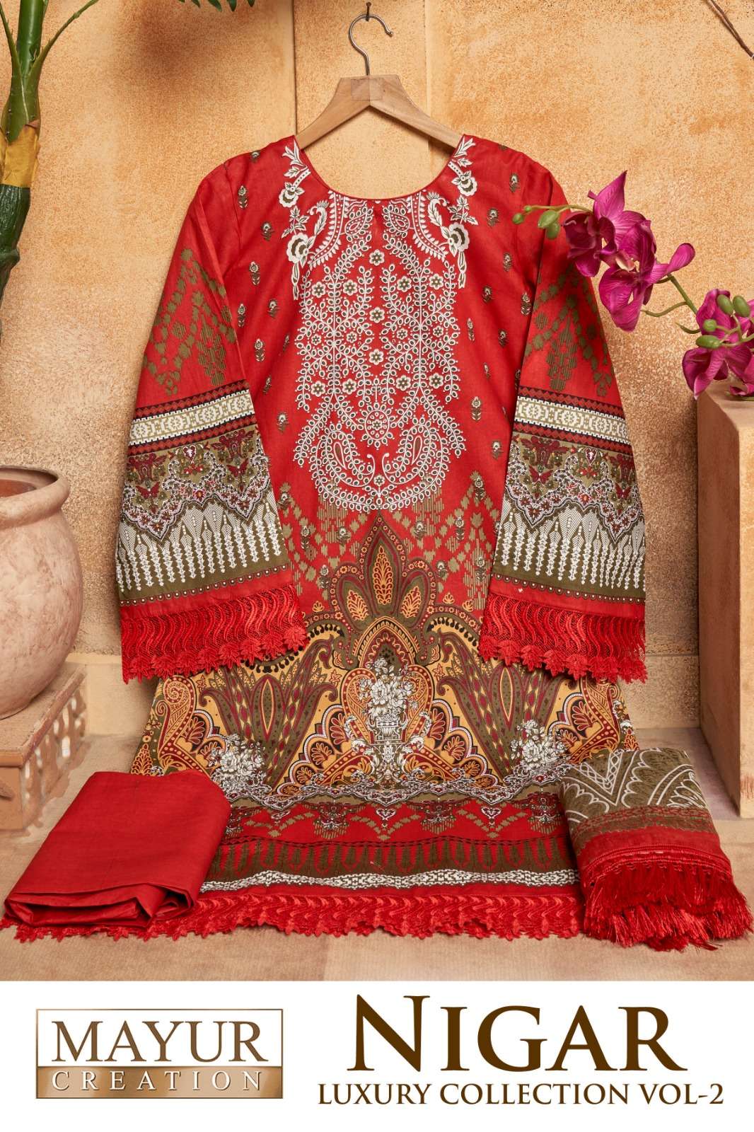 MAYUR CREATION NIGAR VOL 2 COTTON KARACHI STYLE PRINT SUIT