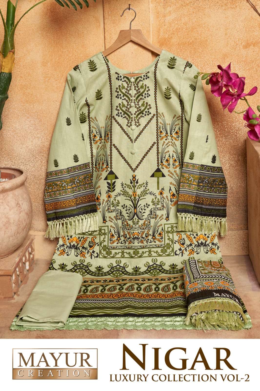 MAYUR CREATION NIGAR VOL 2 COTTON KARACHI STYLE PRINT SUIT