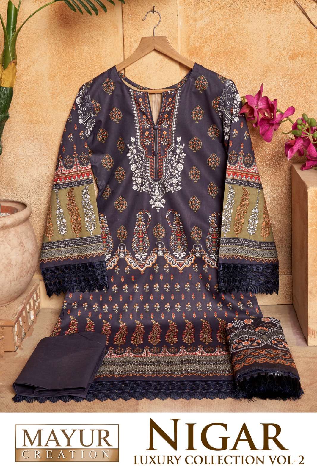 MAYUR CREATION NIGAR VOL 2 COTTON KARACHI STYLE PRINT SUIT