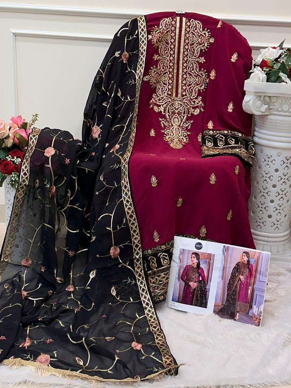 MEHBOOB TEX D NO 1275 GEORGETTE FANCY DESIGNER SUIT