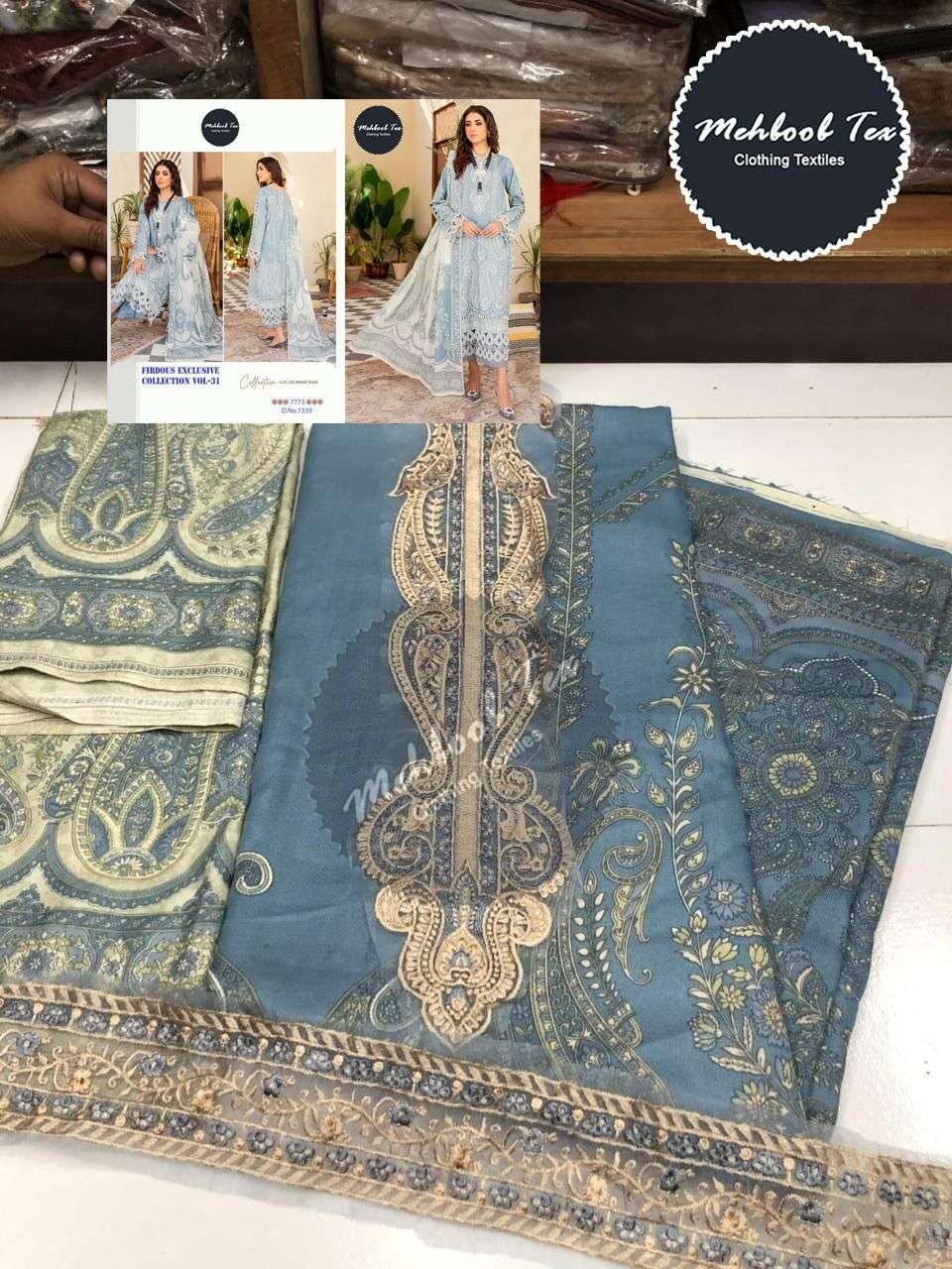 MEHBOOB TEX FIRDOUS EXCLUSIVE COLLECTION VOL 31 COTTON SUIT
