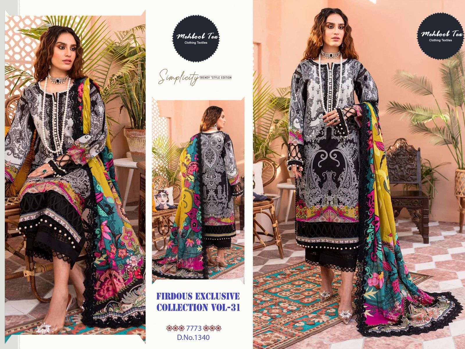 MEHBOOB TEX FIRDOUS EXCLUSIVE COLLECTION VOL 31 COTTON SUIT