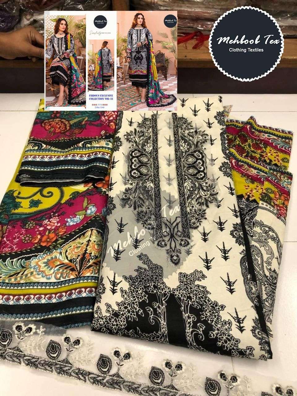 MEHBOOB TEX FIRDOUS EXCLUSIVE COLLECTION VOL 31 COTTON SUIT