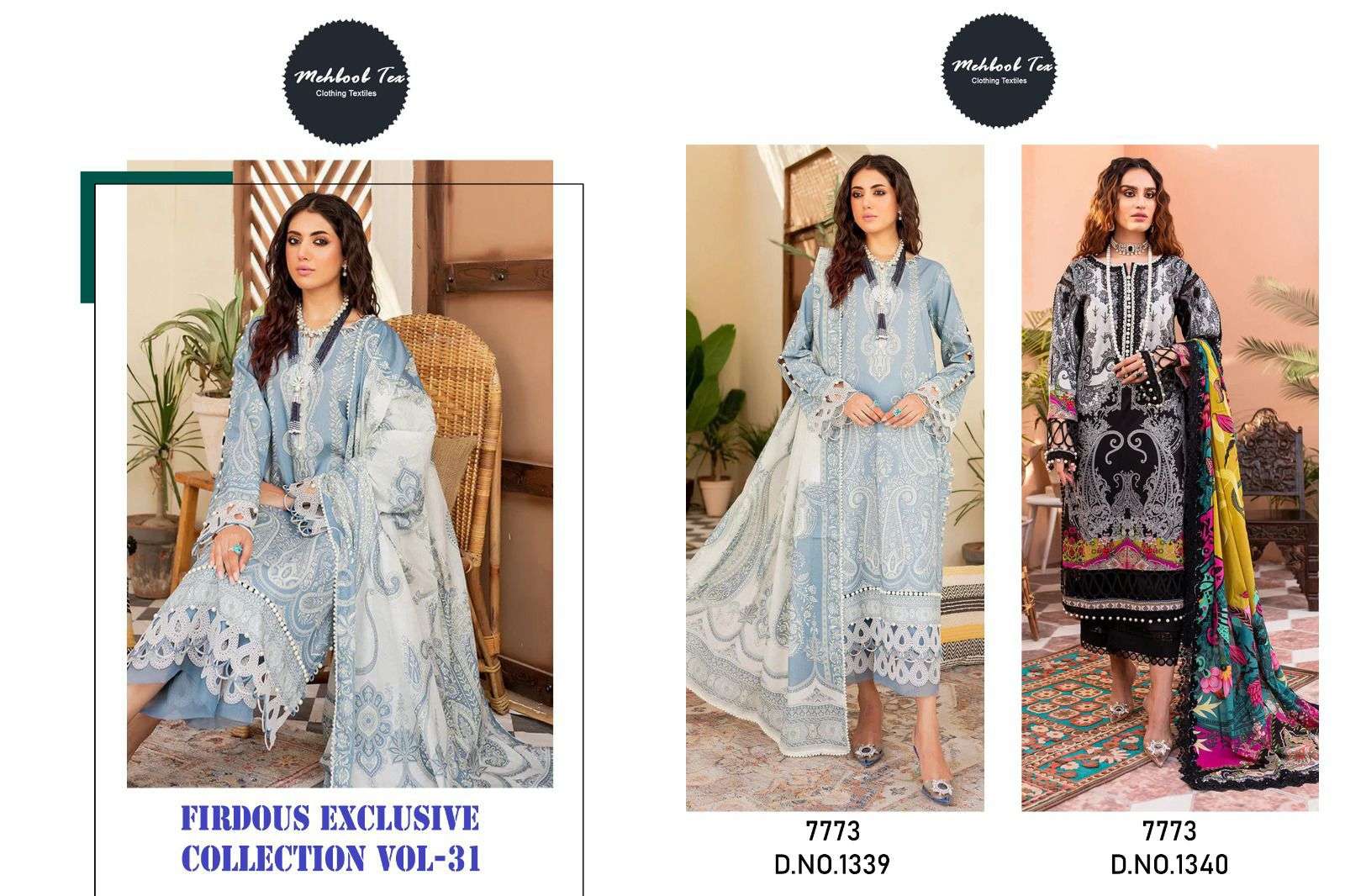 MEHBOOB TEX FIRDOUS EXCLUSIVE COLLECTION VOL 31 COTTON SUIT