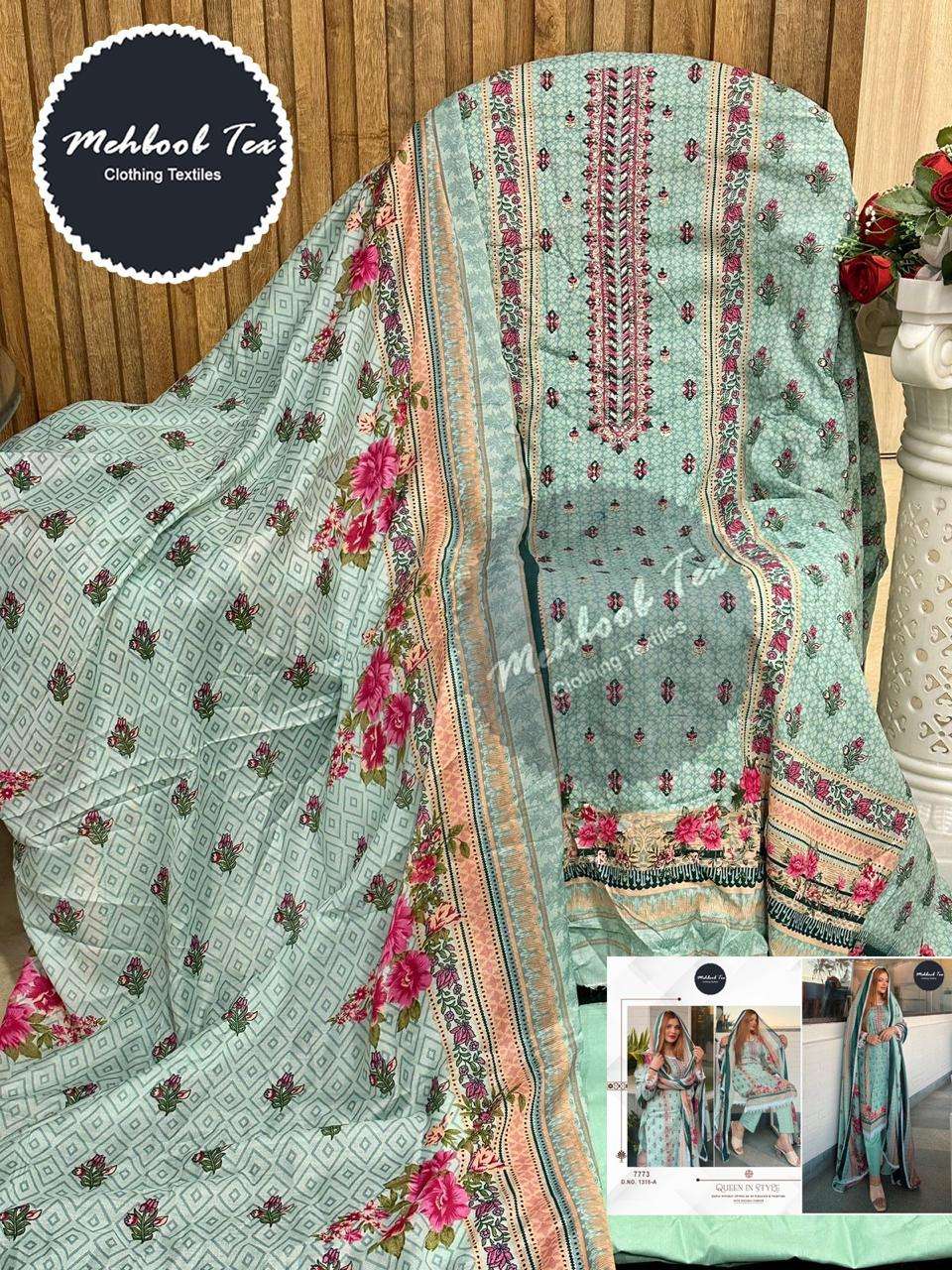 MEHBOOB TEX SAHNAZ SELF EMBROIDERED COLLECTION VOL 2
