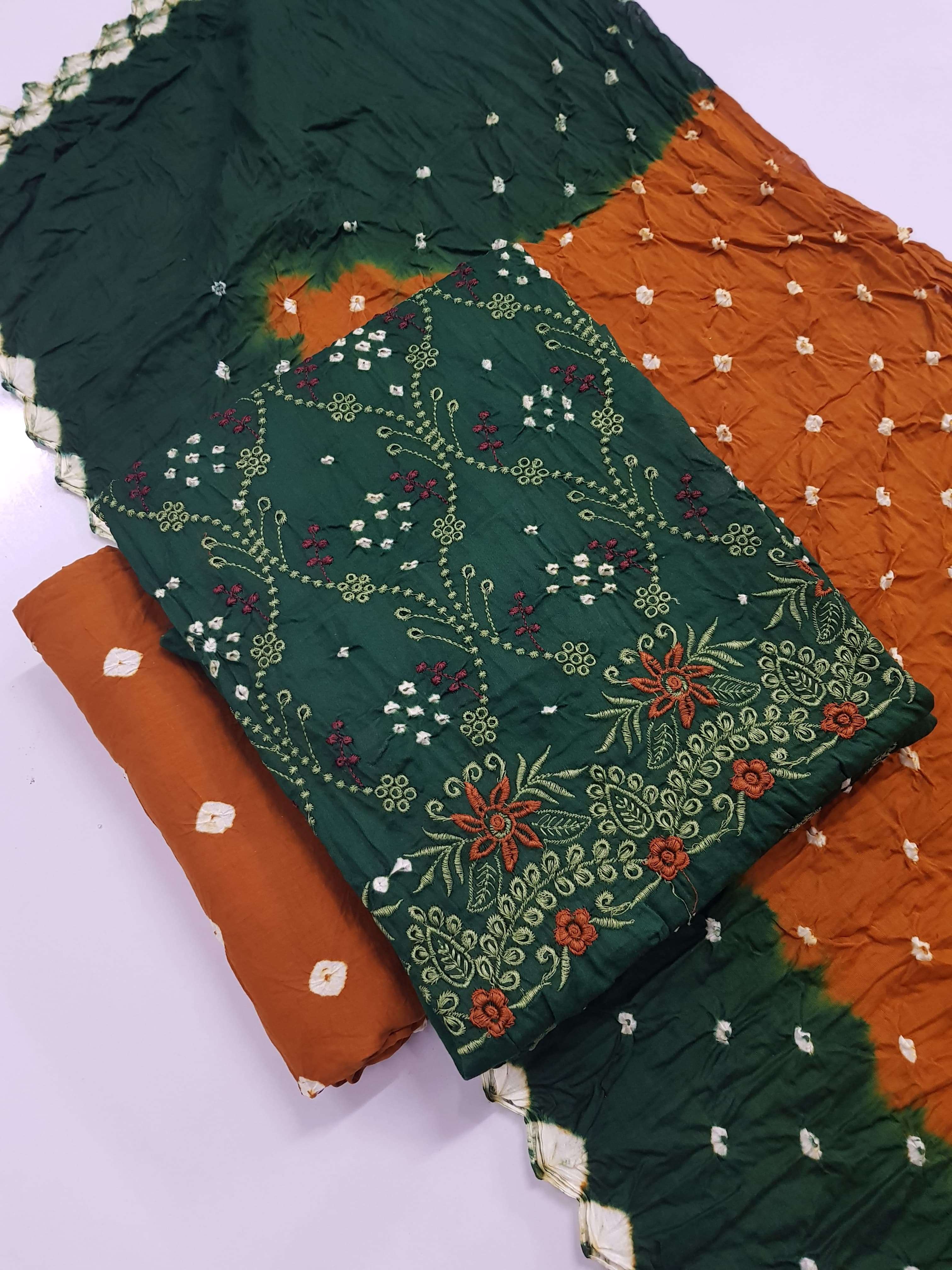 MF BHANDEJ PRINT COTTON SUIT