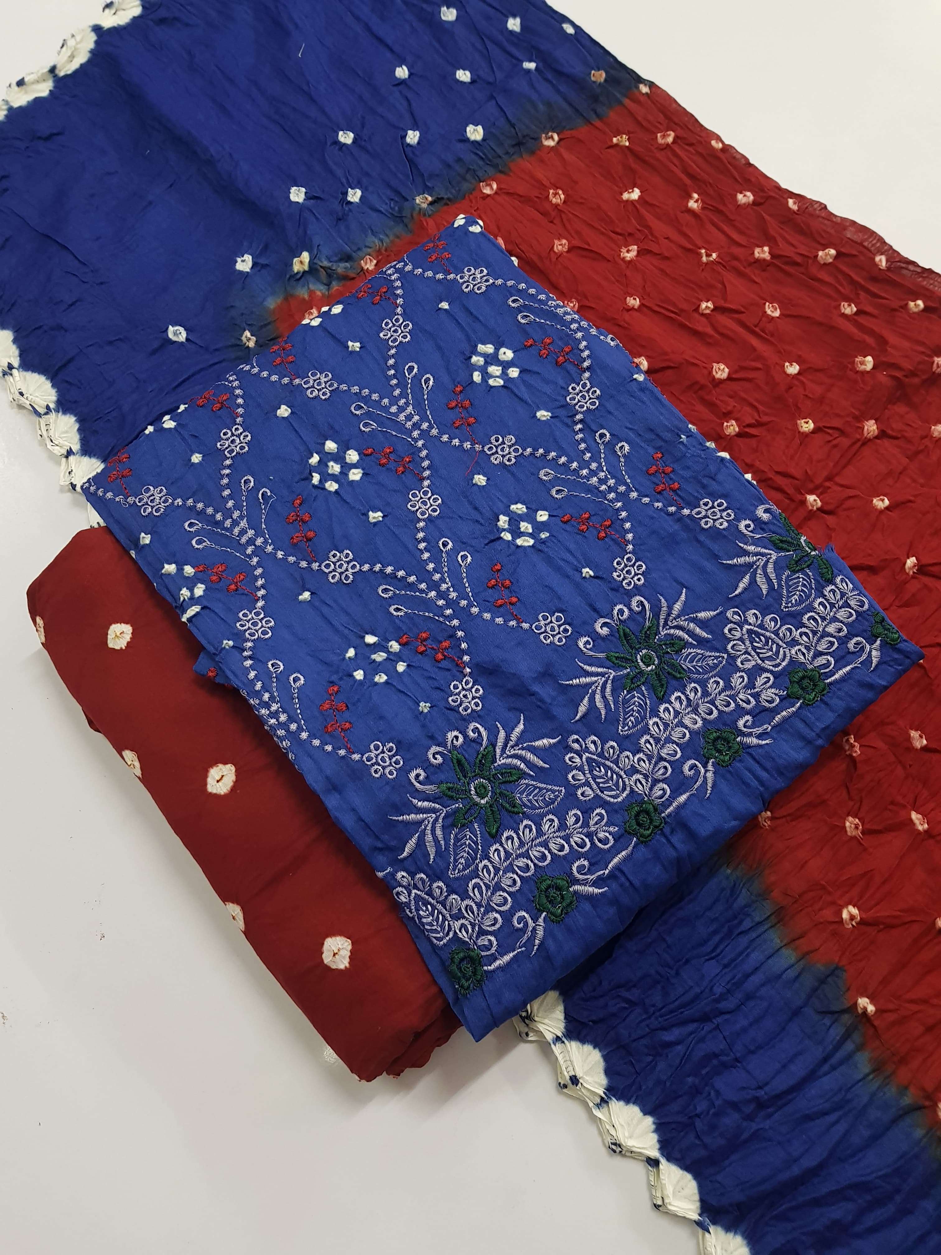 MF BHANDEJ PRINT COTTON SUIT