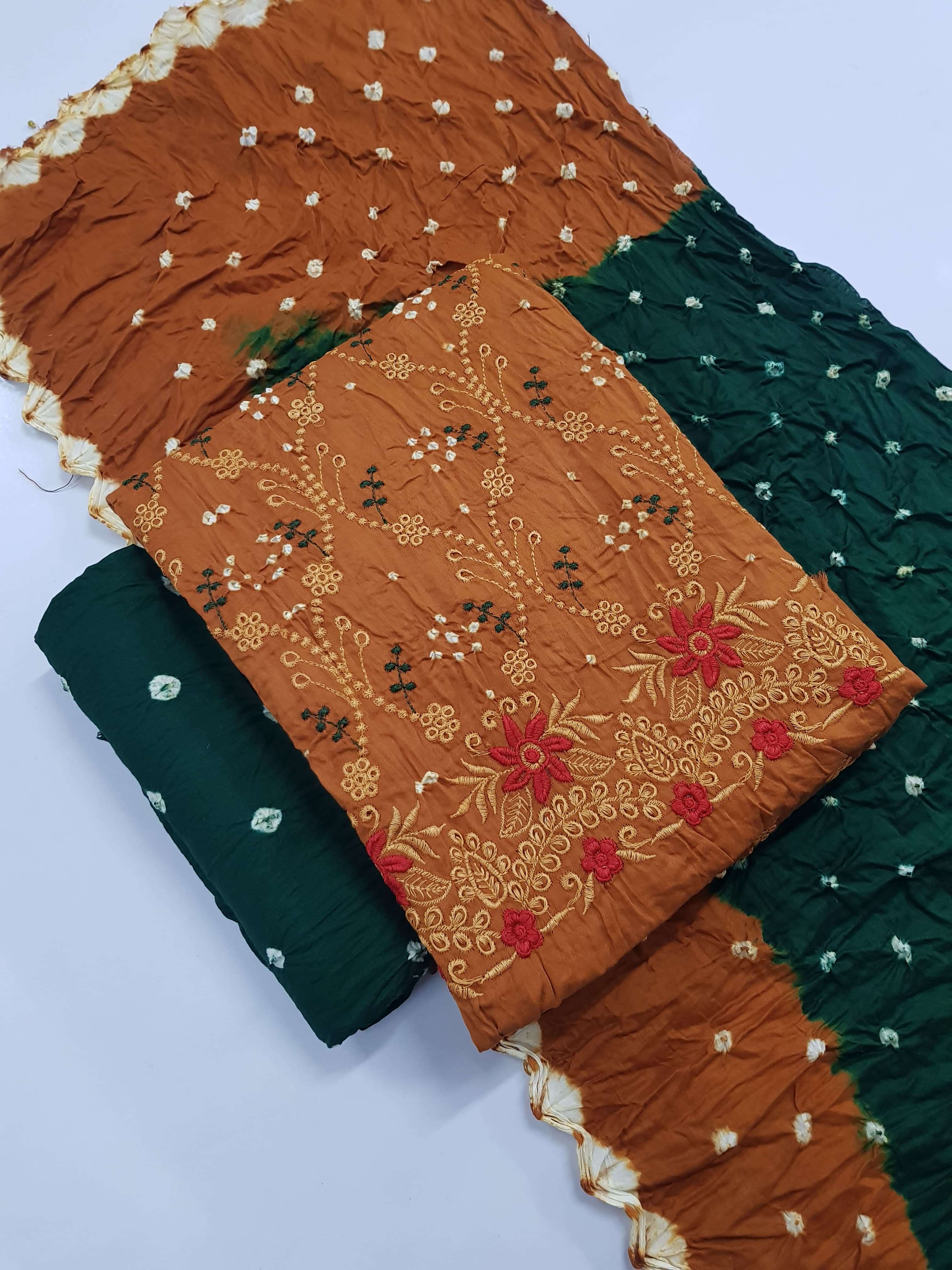 MF BHANDEJ PRINT COTTON SUIT