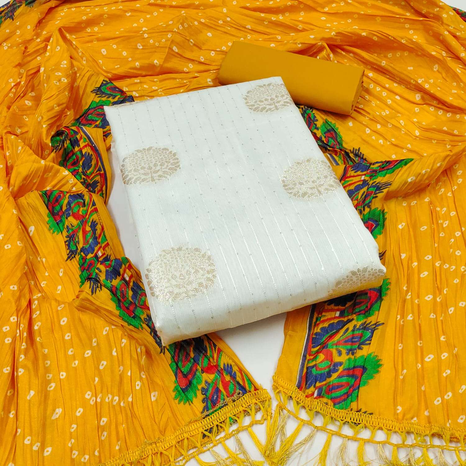 MF D NO 5027 JACQUARD SALWAR SUIT