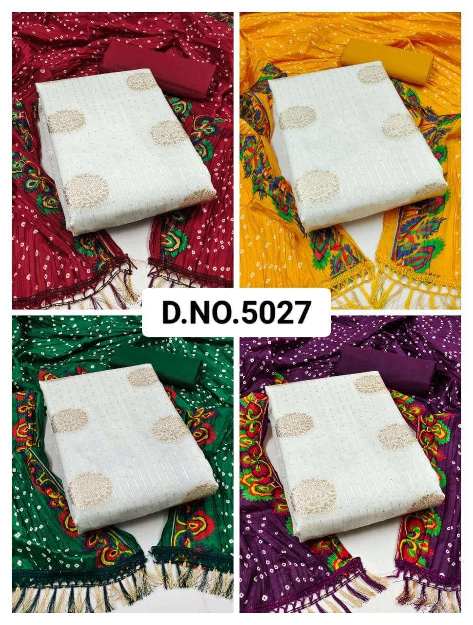 MF D NO 5027 JACQUARD SALWAR SUIT