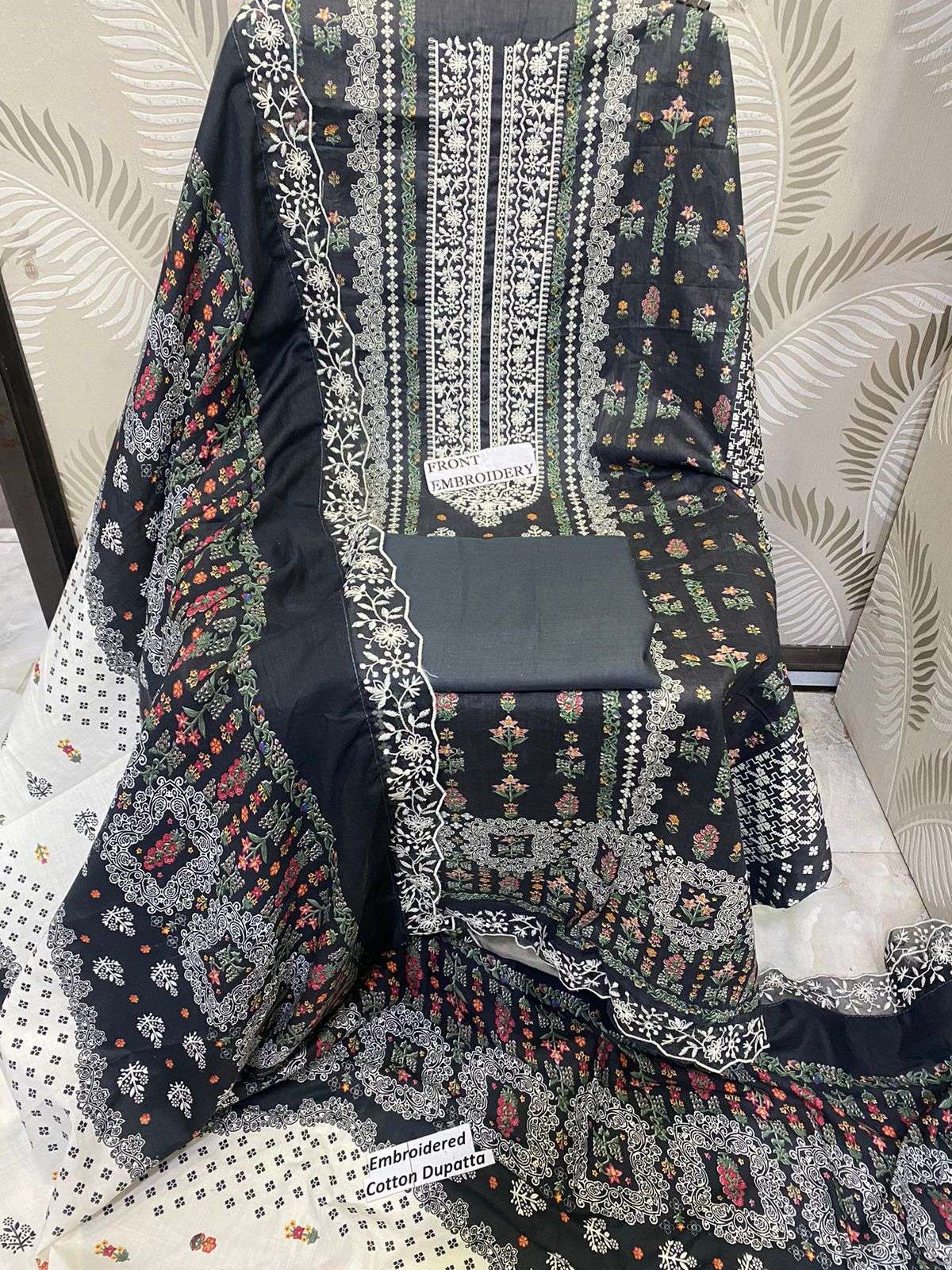 MF EMBROIDERED DUPATTA COLLECTION LAWN COTTON SUIT