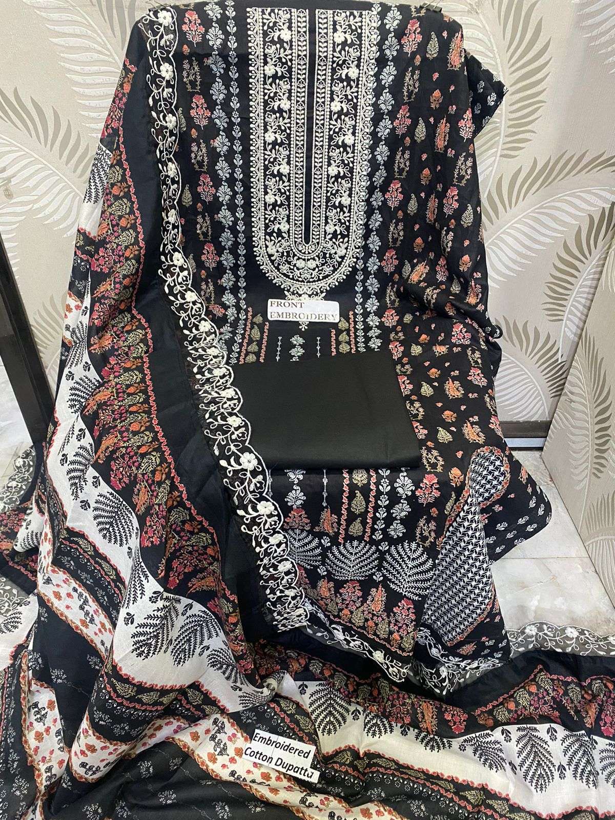 MF EMBROIDERED DUPATTA COLLECTION LAWN COTTON SUIT