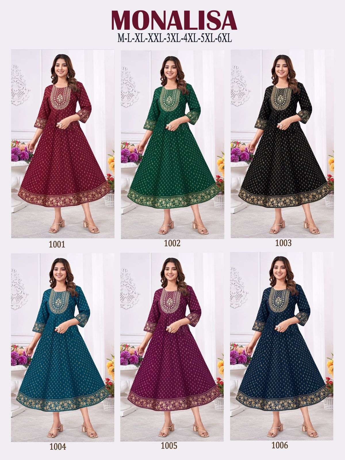 MF MONALISA RAYON FANCY MIDI GOWN 