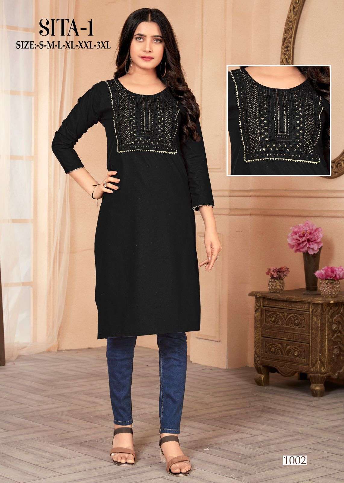 MF SITA VOL 1 COTTON SEQUENCE WORKS KURTI 
