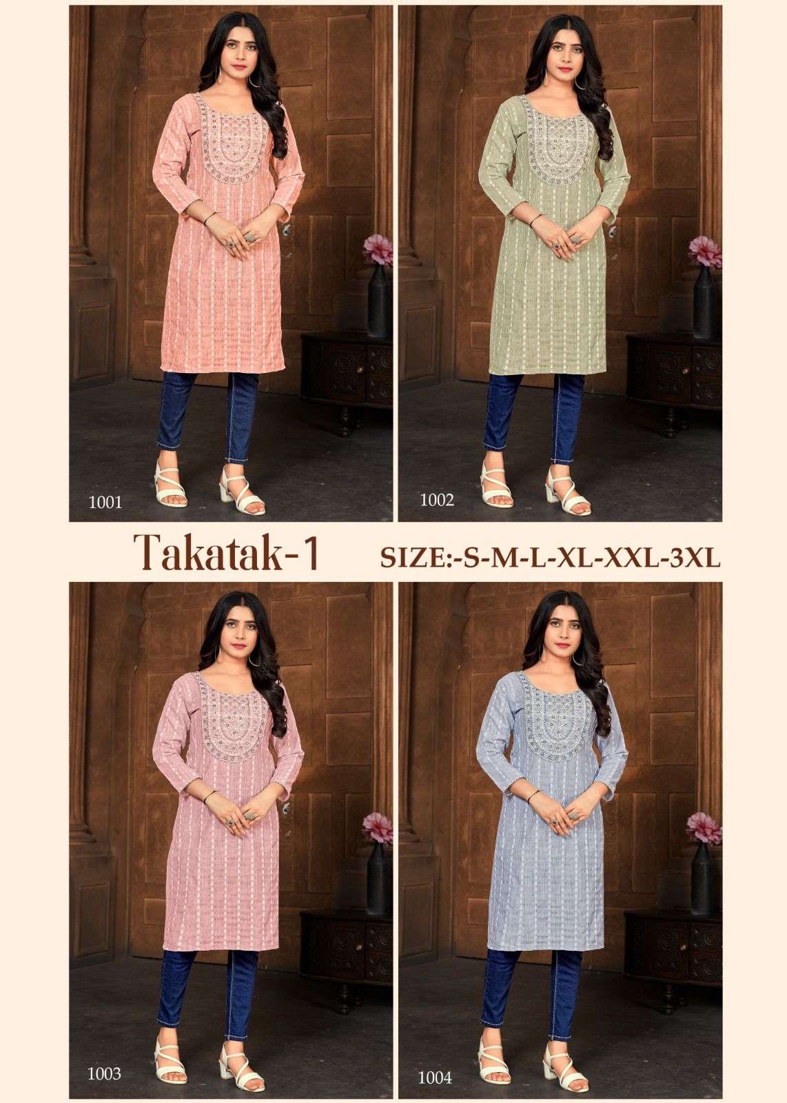 MF TAKATAK VOL 1 COTTON SLUB KURTI