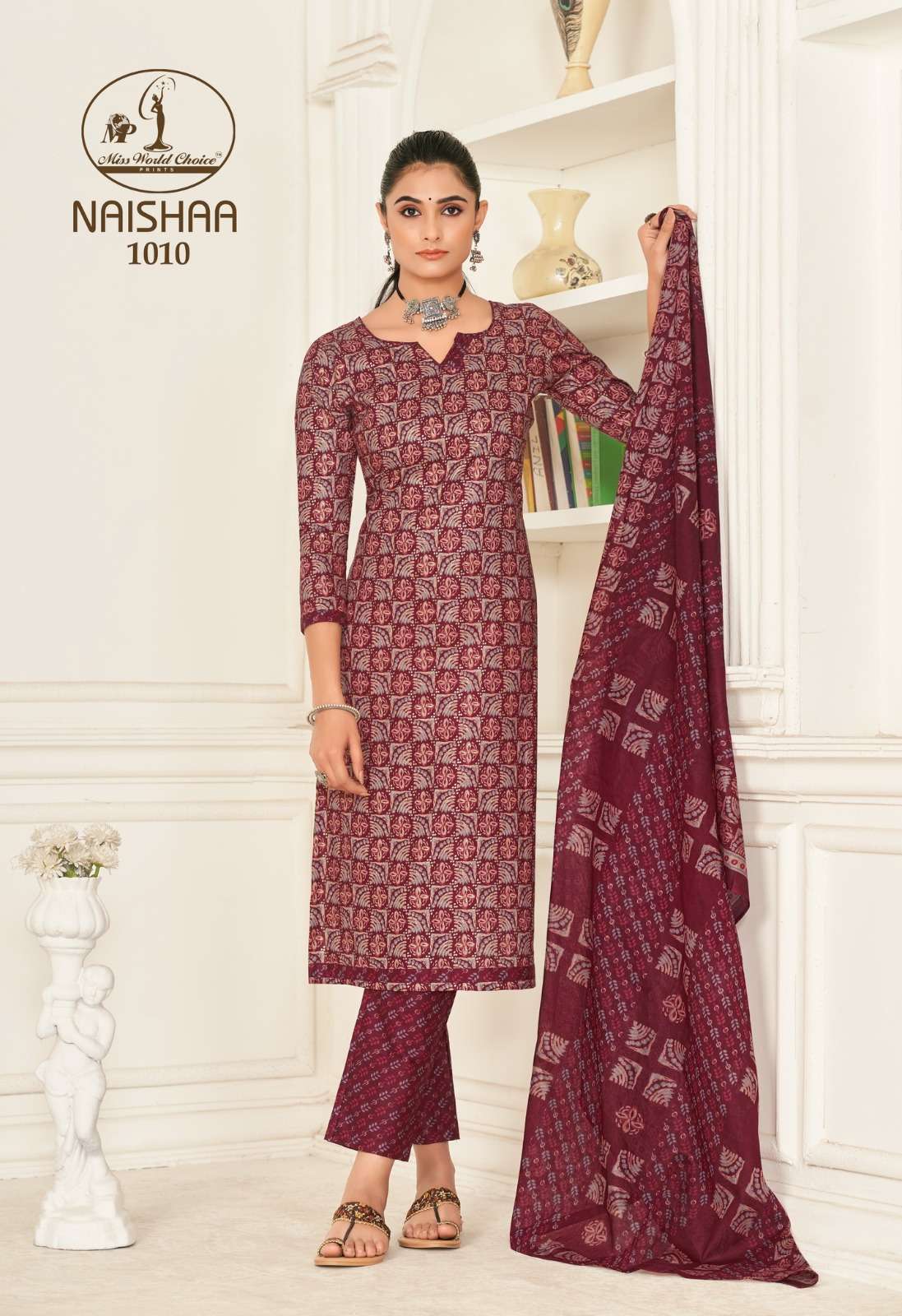MISS WORLD CHOICE NAISHAA VOL 1 COTTON DRESS