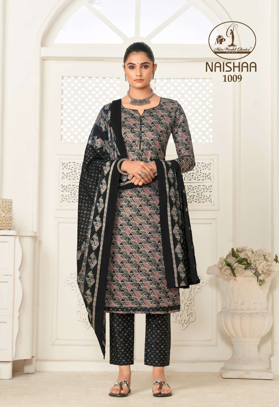 MISS WORLD CHOICE NAISHAA VOL 1 COTTON DRESS
