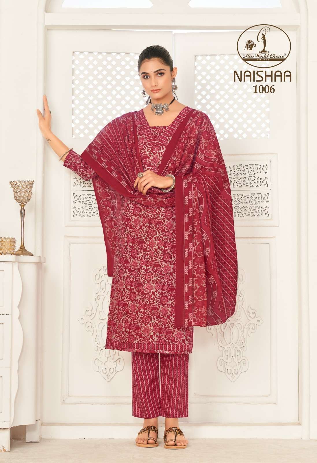 MISS WORLD CHOICE NAISHAA VOL 1 COTTON DRESS