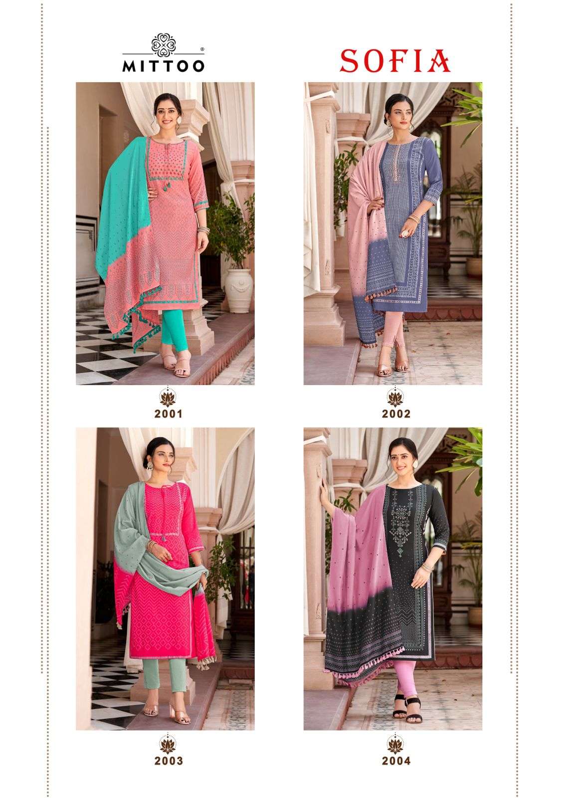 MITTOO  SOFIYA LADIES KURTI COMBO SET 