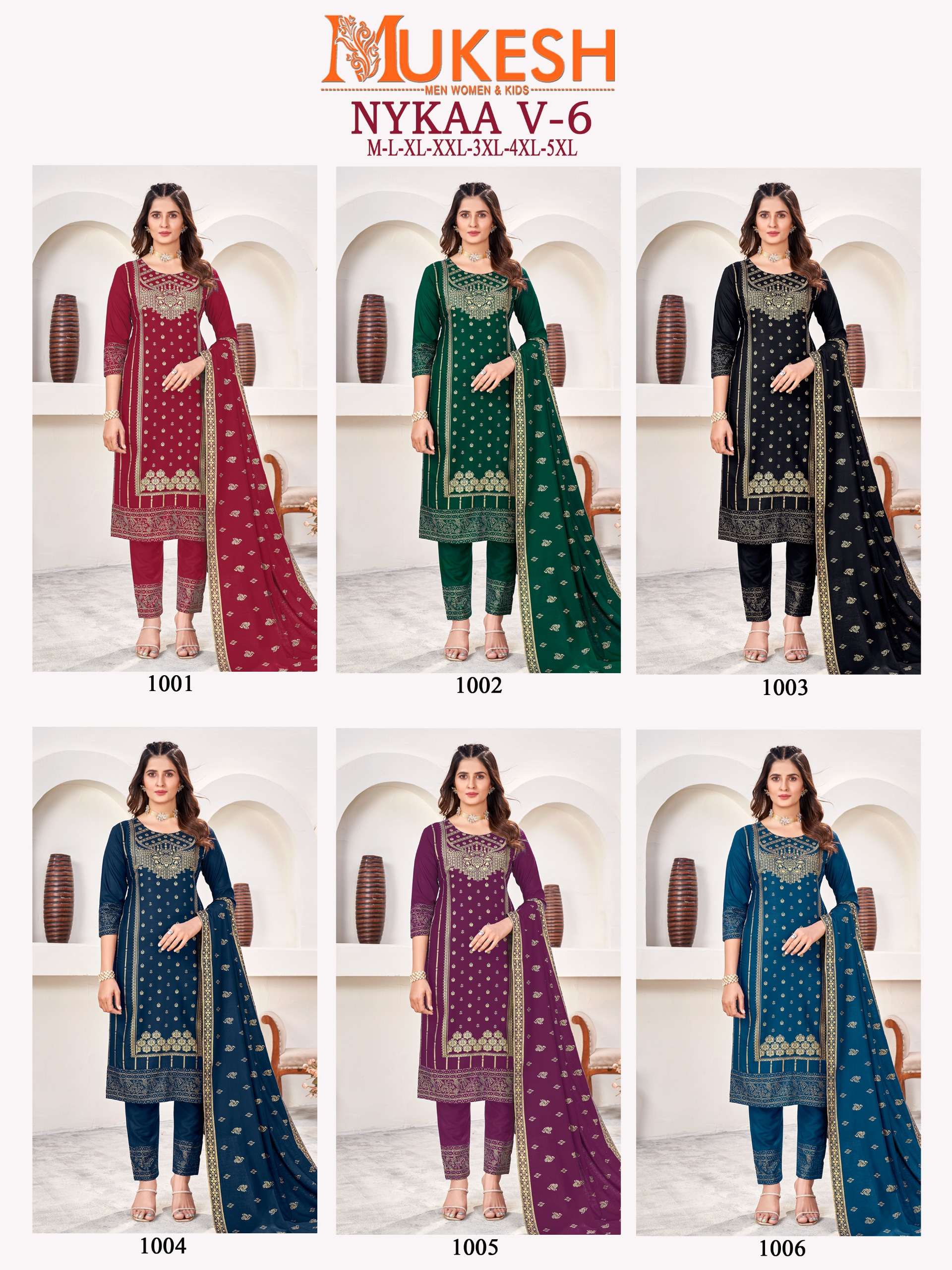 MUKESH  NYKAA VOL 6 FANCY KURTI COMBO SET 
