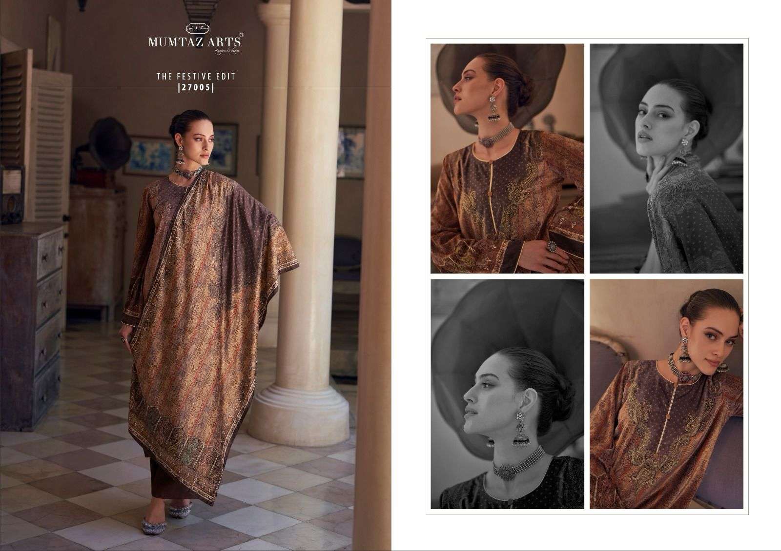 MUMTAZ ARTS THE FESTIVE EDIT LAWN COTTON DESIGNER SUIT