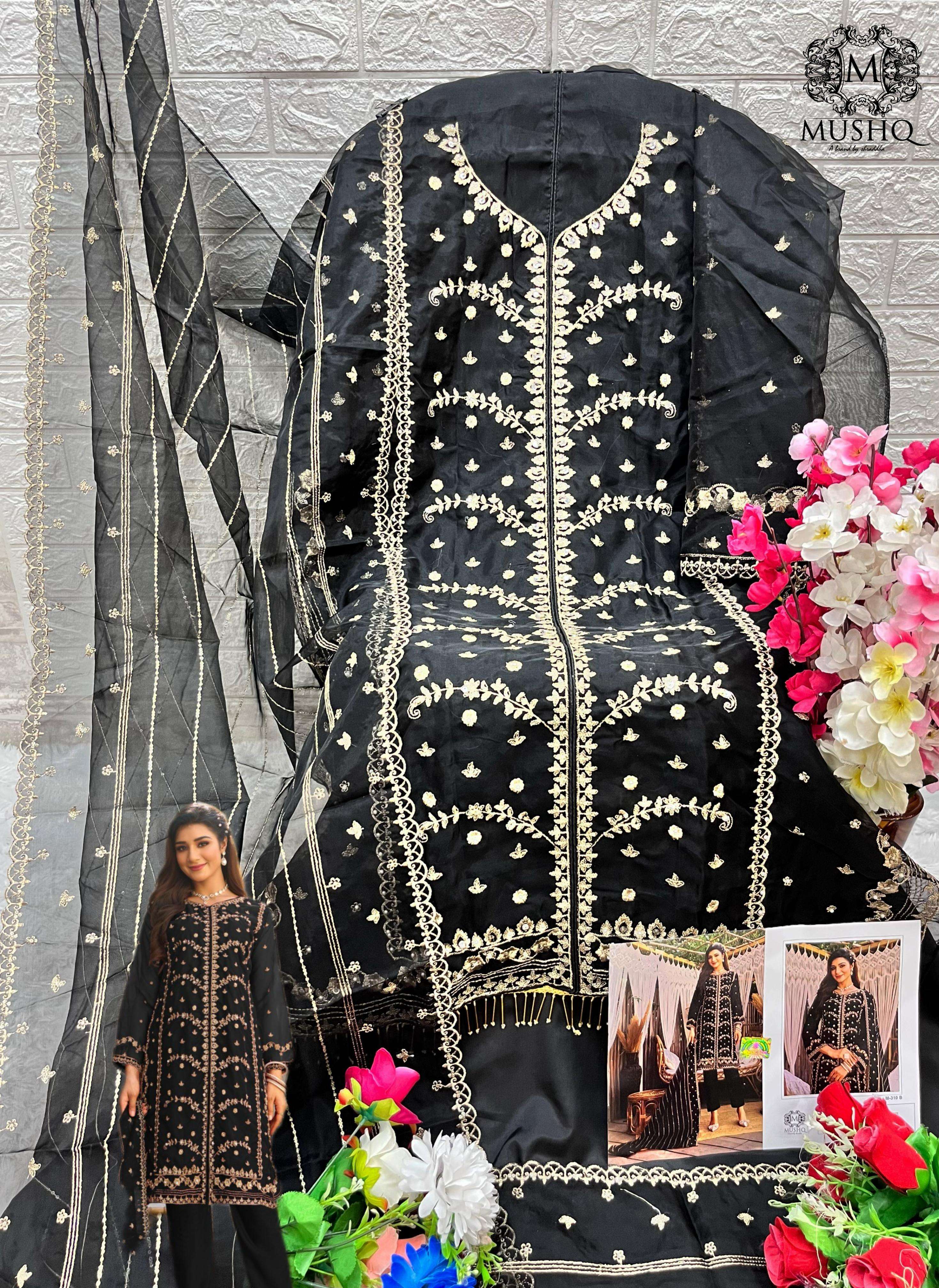 MUSHQ M 310 ORGANZA EMBOIDERED SUIT