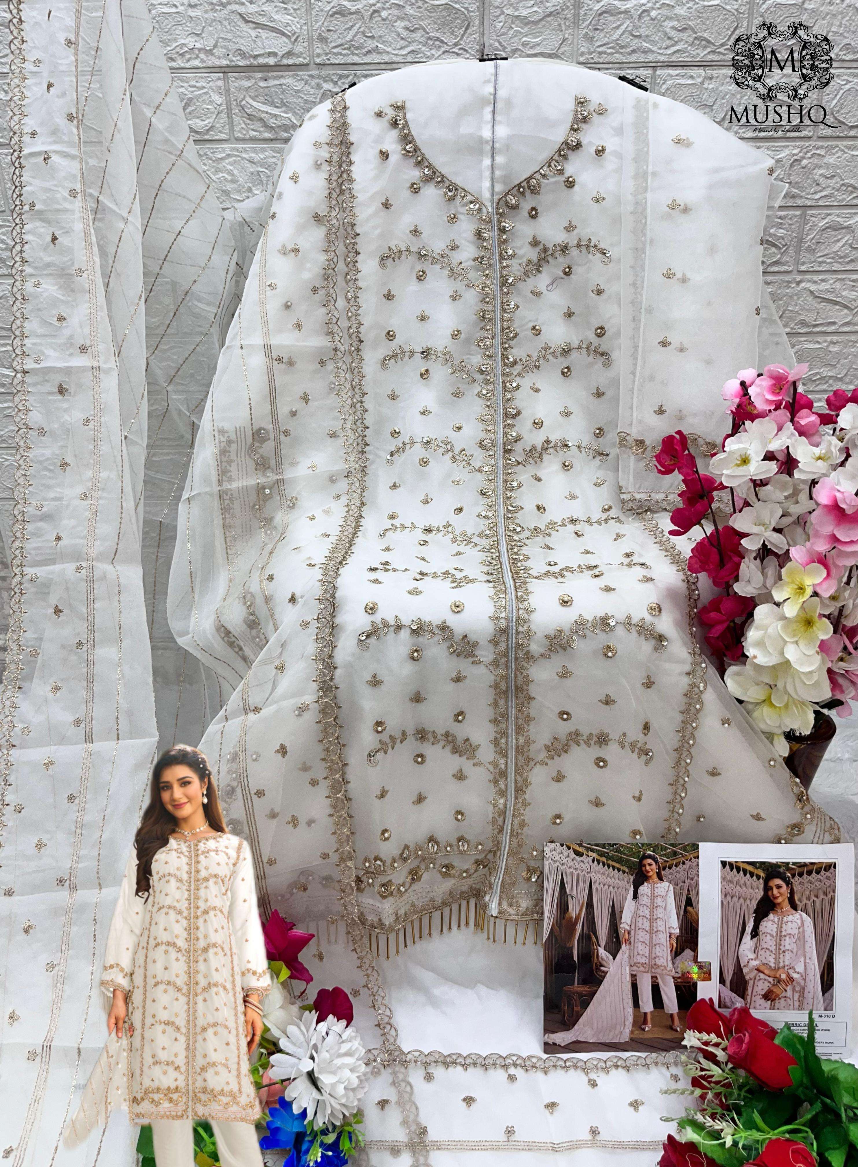MUSHQ M 310 ORGANZA EMBOIDERED SUIT