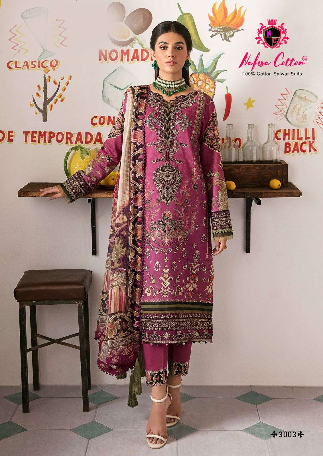 NAFISA COTTON MAHERA KARACHI SUITS VOL 3 COTTON DRESS