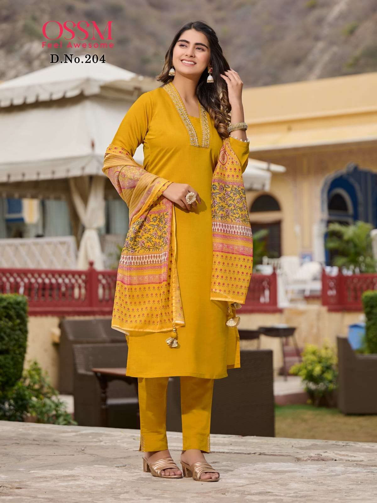  OSSM NOORIE VOL 2 VISCOSE FANCY KURTI COMBO SET 
