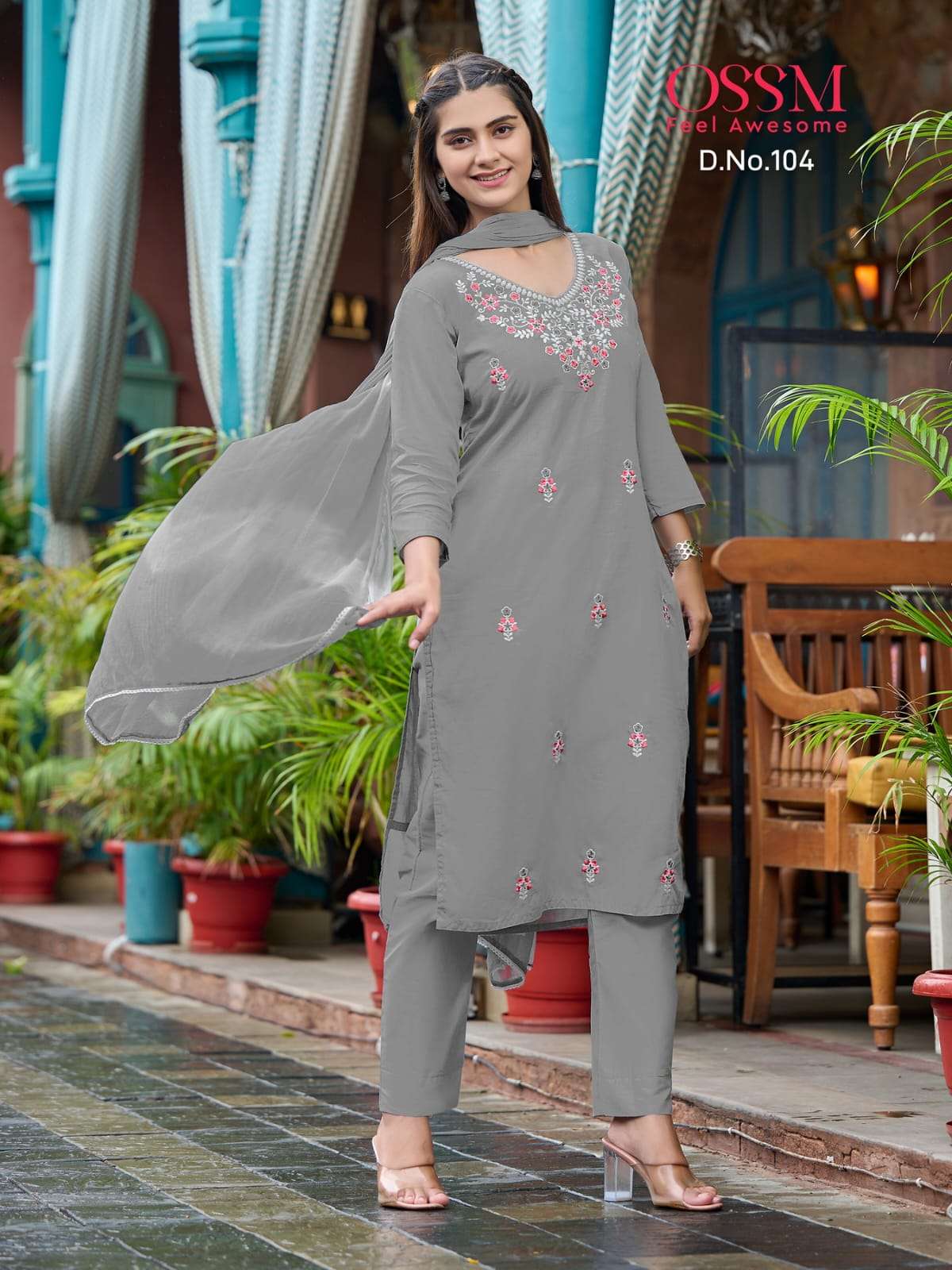 OSSM OLIVIA COTTON FANCY KURTI COMBO SET 