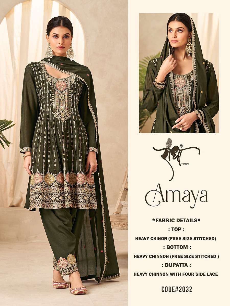  RADHA TRENDZ AMAYA HEAVY DESIGNER PARTY WEAR SUIT