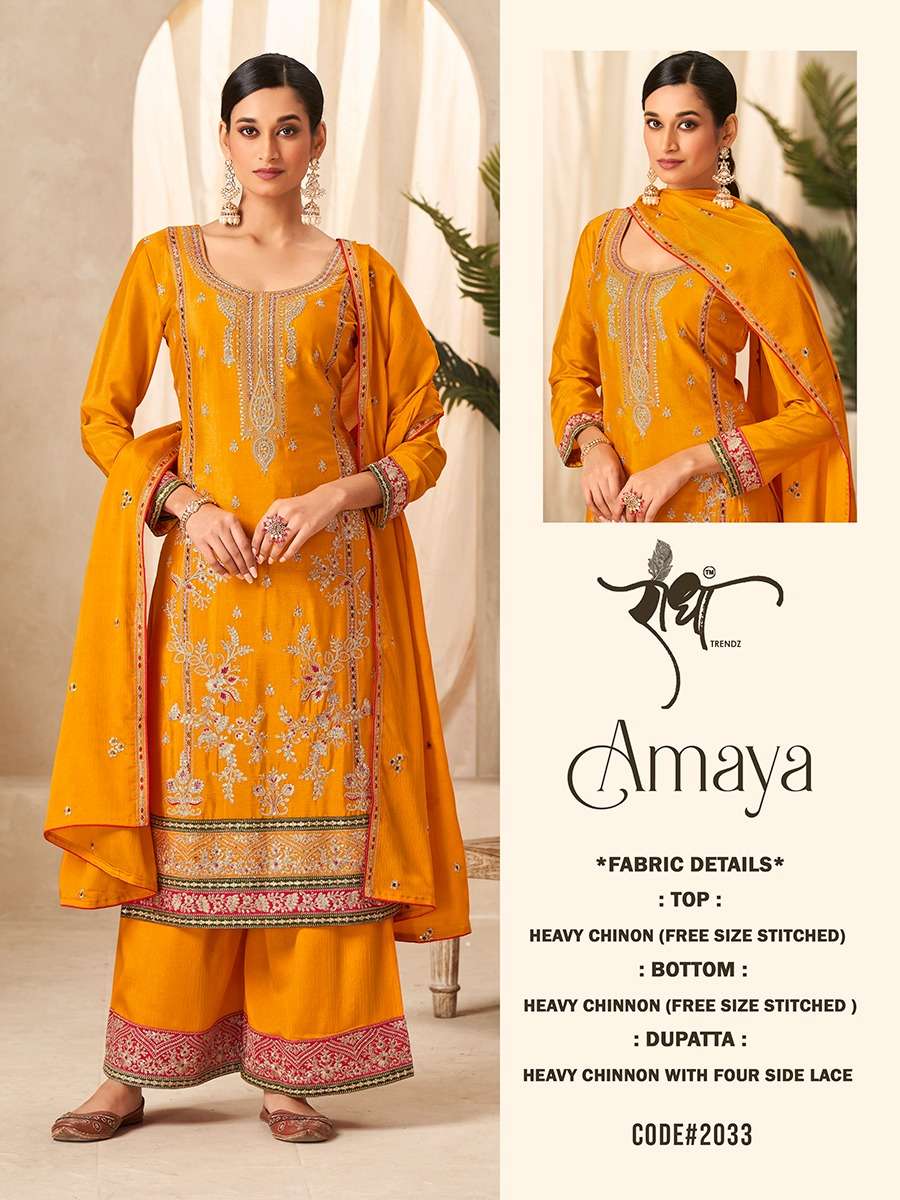  RADHA TRENDZ AMAYA HEAVY DESIGNER PARTY WEAR SUIT