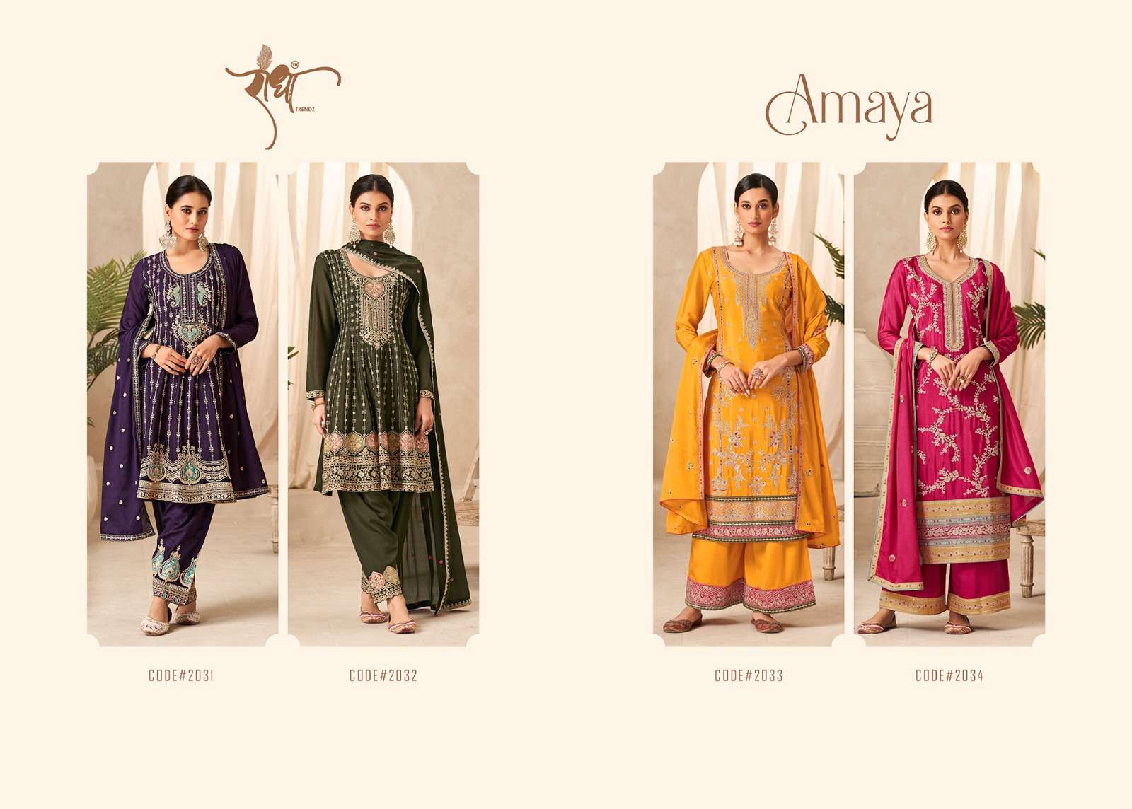  RADHA TRENDZ AMAYA HEAVY DESIGNER PARTY WEAR SUIT