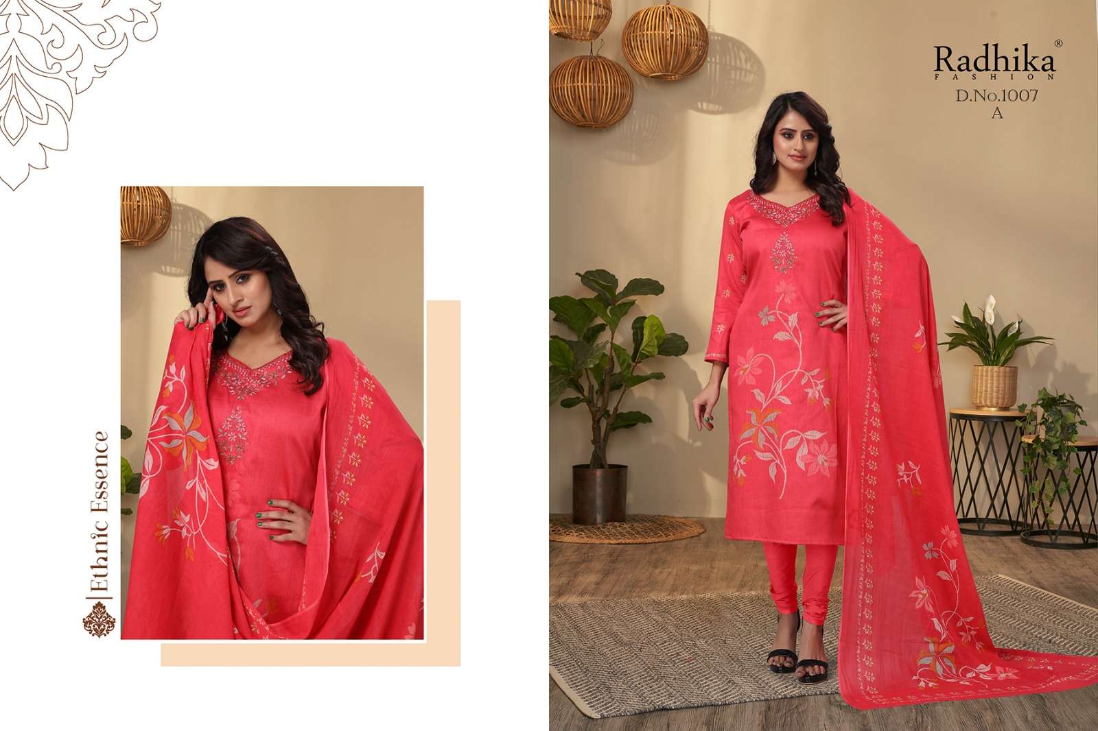 RADHIKA FASHION AZARA SUHANI JAM COTTON FANCY EMBROIDERY SUIT