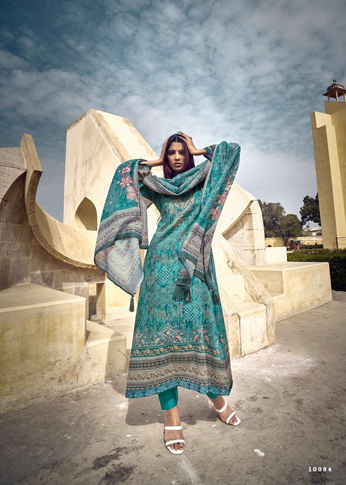 SADHANA FASHION SIMRIN JAM COTTON FANCY WORK SUIT