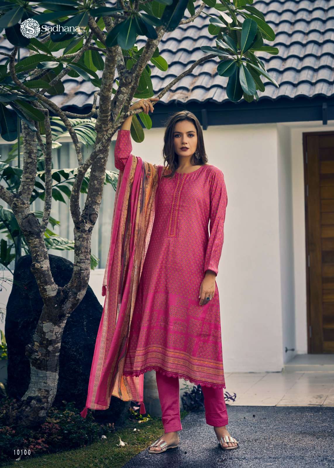 SADHANA FASHION SIYANA MUSLIN SILK DESIGNER SUIT