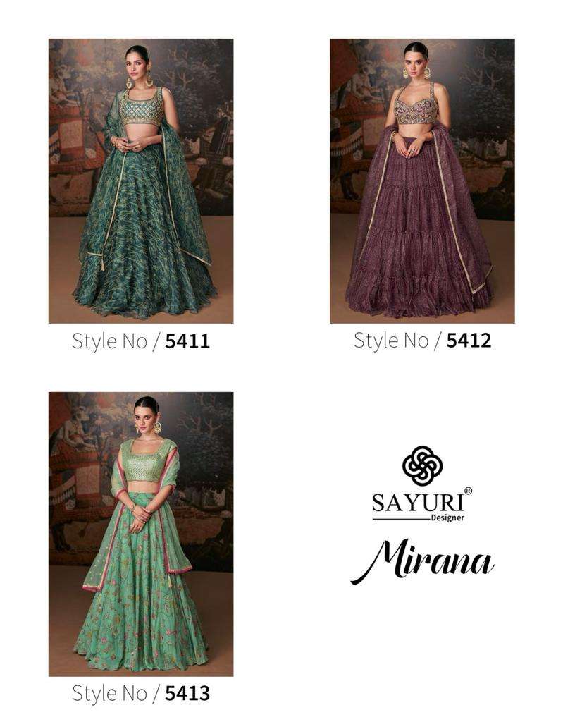  SAYURI DESIGNER MIRANA WEDDING WEAR LEHENGA 