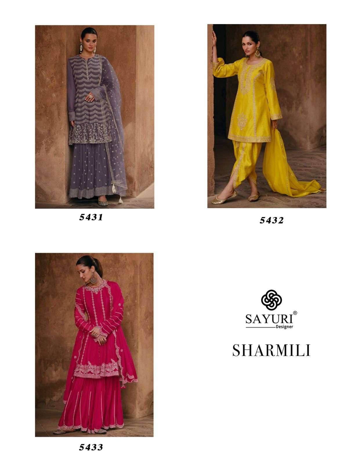 SAYURI DESIGNER SHARMILI GEORGETTE DESIGNER PARTY WEAR SUIT